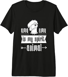 Emo Boy Emo Girl Emu Bird Emocore Punk Aesthetic Goth Premium Tri-Blend T-Shirt
