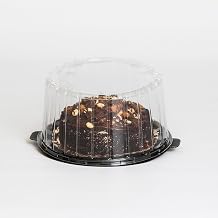 Inline Plastics EZ Open Double Layer Cake Container with Dome Lid Clear, 8" | 100/Case