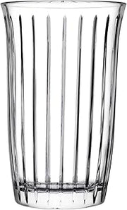 Pasabahce Set of 4 Long Drink Joy Clear Glass Tumblers 36.5cl - Dishwasher Safe, Modern and Functional Design