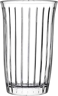 Pasabahce Set of 4 Long Drink Joy Clear Glass Tumblers 36.5cl - Dishwasher Safe, Modern and Functional Design