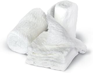 Medline Sterile Bulkee II Extra Absorbent Super Fluff Sponges, 6" x 6.75", Ideal for Wound Care, Pack of 5