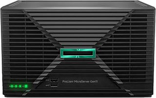 Hewlett Packard Enterprise ProLiant MicroServer Gen11 Tower Server, Intel Xeon 6315P Processor, 16GB Memory, External 180W US Power Supply (HPE Smart Choice P86811-005)