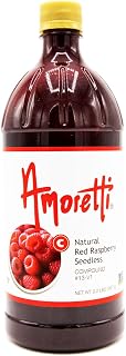 Amoretti Red Raspberry Seedless Compound 2.2 lbs / Artificial Color - Natural Flavors, Shelf Stable Even After Opening, Certified Kosher, TTB Approved, Perfect for Baking Applications & Beverages