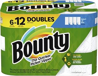 Bounty Select-A-Size Paper Towels, White, 6 Count