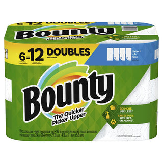 Select-A-Size Paper Towels by Bounty – Paper, white, Pack of 6, Model 80342616