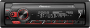 MVH-S420BT 1-DIN Receiver with Bluetooth, Red Illumination, USB, Spotify, Pioneer Smart Sync App and Compatible with Apple and Android Devices.