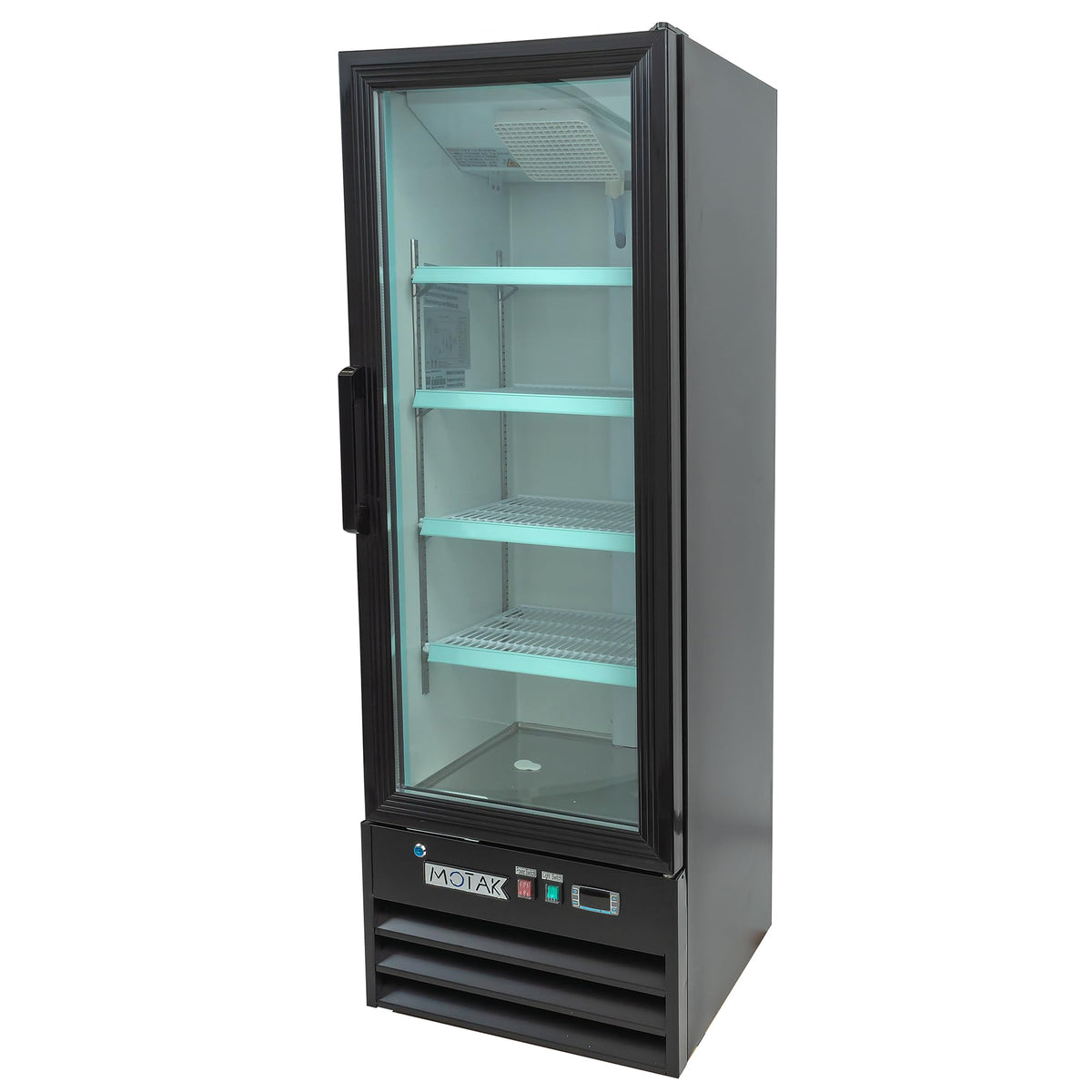 21 5/8" Glass Door Merchandiser by MOTAK – 24.80x25.59x69.09, In Description, Black, Model MGD-1DR-21-X