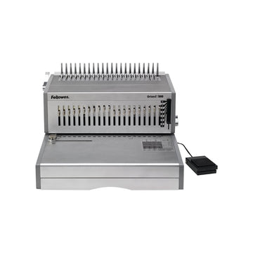 Orion E 500 Electric Comb Binding Machine () by Fellowes – 9.8" x 15.8" x 19.8", Clear, Model 5643201