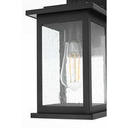 Ringgold One Light Outdoor Wall Sconce Black by Lighting Design – Iron, Black