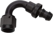 Pushlock Hose End Black 120 Deg Elbow -16