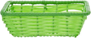 HUBERT Storage Basket Green, Rectangular - 10"L x 7 1/2"W x 3"H