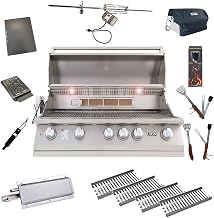 Lion 40-Inch Liquid Propane Grill L90000 with 4 Ceramic Tubes w/ Flame Tray and Searing Burner and 5 in 1 BBQ Tool Set Best of Backyard Package Deal