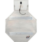 Solar Powered Flashing LED Stop Sign by Global Industrial – 4.8"L x 33"W x 33"H, Polycarbonate, Red, Model 708312