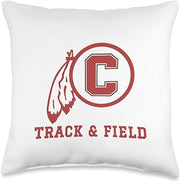 Carlisle High School Blue Aces Track & Field Throw Pillow