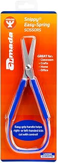 Hygloss Armada Art Snippy Easy Spring Loop™ Scissors - Flexible Handles, Stainless Steel Blades - Good for Special Needs and Fine Motor Skills - Great for Kids’ Arts & Crafts