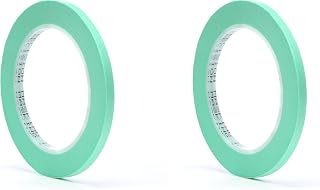 3M Precision Masking Tape, 06525, 1/4" x 60 yds (Pack of 2)