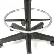 Interion Armless Task Stool with 24" to 29" Pneumatic by Global Industrial – 23.66"L x 23.66"W x 12.32"H, Black, Model 571119