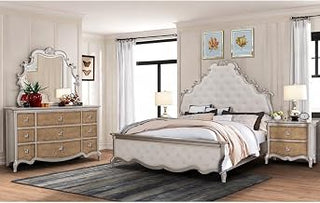 Paris Ivory Panel 4-Piece Bedroom Set, King
