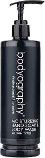 World Amenities Bodyography Luxury Hand Soap & Body Wash - Deep Moisturizing Liquid Soap with Lavender Extract and Peppermint - Skin Repair and Hydration