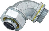 RACO 3425-8 Connector, Liquid Tight, 90 Degree, Flex and Type B Flex, Uninsulated, 1-1/4