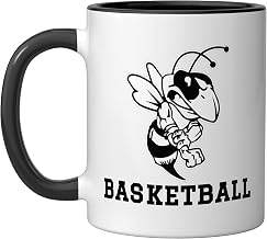 Bloomfield High School Cardinals Basketball Ceramic Mug, Black/White, 11oz