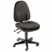 Operator Chair by Famous – 8 inches x 30 inches x 6 inches, Textile, Black, Model TL3600GBF-BLK
