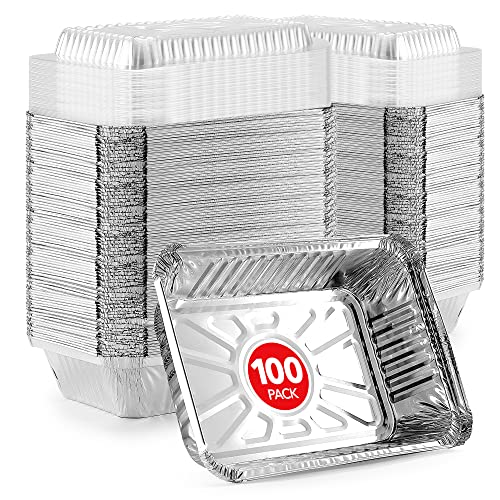 Stock Your Home 2 lb / 100 Pack / Silver Disposable Cookware