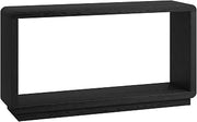 Henn&Hart 55" Modern Console Table, Sofa Table, Natural Black