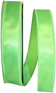 Reliant Ribbon Dyna Satin Ez Wired Edge Ribbon, 1-1/2 Inch X 100 Yards, Emerald Green