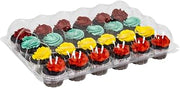 Inno-Pak IP424 Two-Piece Clear Container for 24 Cupcakes - Pack of 10