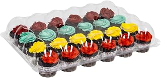 Inno-Pak IP424 Two-Piece Clear Container for 24 Cupcakes - Pack of 10