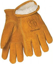 Tillman 1450M Tan Split Cowhide Leather Drivers Glove, Medium, Bourbon Brown (Pack of 12)