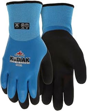 MCR Safety K9697XXL Latex Coated Gloves, 2X-Large, Blue, Black, 1-Pair