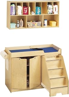 Jonti-Craft 5143JC Changing Table with Stairs Combo, Right