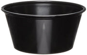 Dart P325BLK CPC 3.25 oz Souffle Plastic Cup, Black - Case of 2500