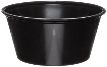 Dart P325BLK CPC 3.25 oz Souffle Plastic Cup, Black - Case of 2500