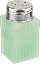 Tablecraft Jadeite Glass Collection (TM) Salt & Pepper Shaker with Metal Top, 2-Ounce