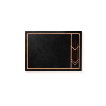 Frank Lloyd Wright Medium Cut & Serve Board - Dishwasher Safe Non-Toxic Made in the USA by Epicurean – 13.8"L x 9.8"W, Paper Composite, Slate/Natural, Model 555-14100201FLW