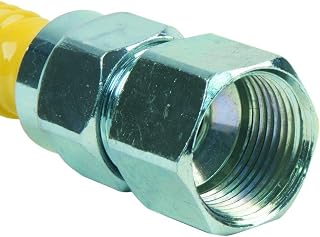 BrassCraft CSSC25-36 ProCoat 3/4" FIP x 1/2" FIP x 36" O.D Stainless Steel Gas Connector (125,000 BTU)