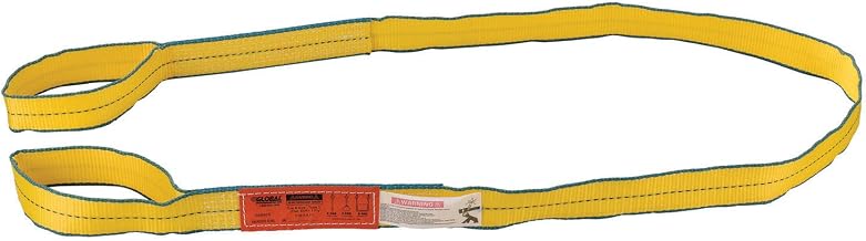 Global Industrial Polyester Eye & Eye Web Sling w/Durable Edge, 8'L x 2"W
