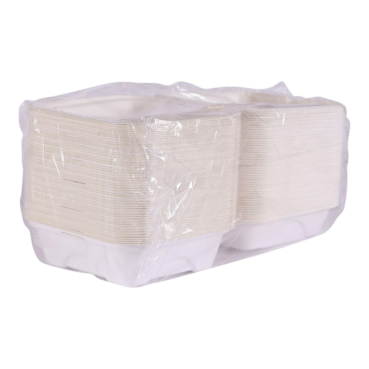 ECO PRODUCTS 6" x 6" / White / 1 Clamshell Take Out Containers