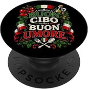 BUON Cibo BUON Umore Italian Food Italy Cuisine PopSockets Adhesive PopGrip