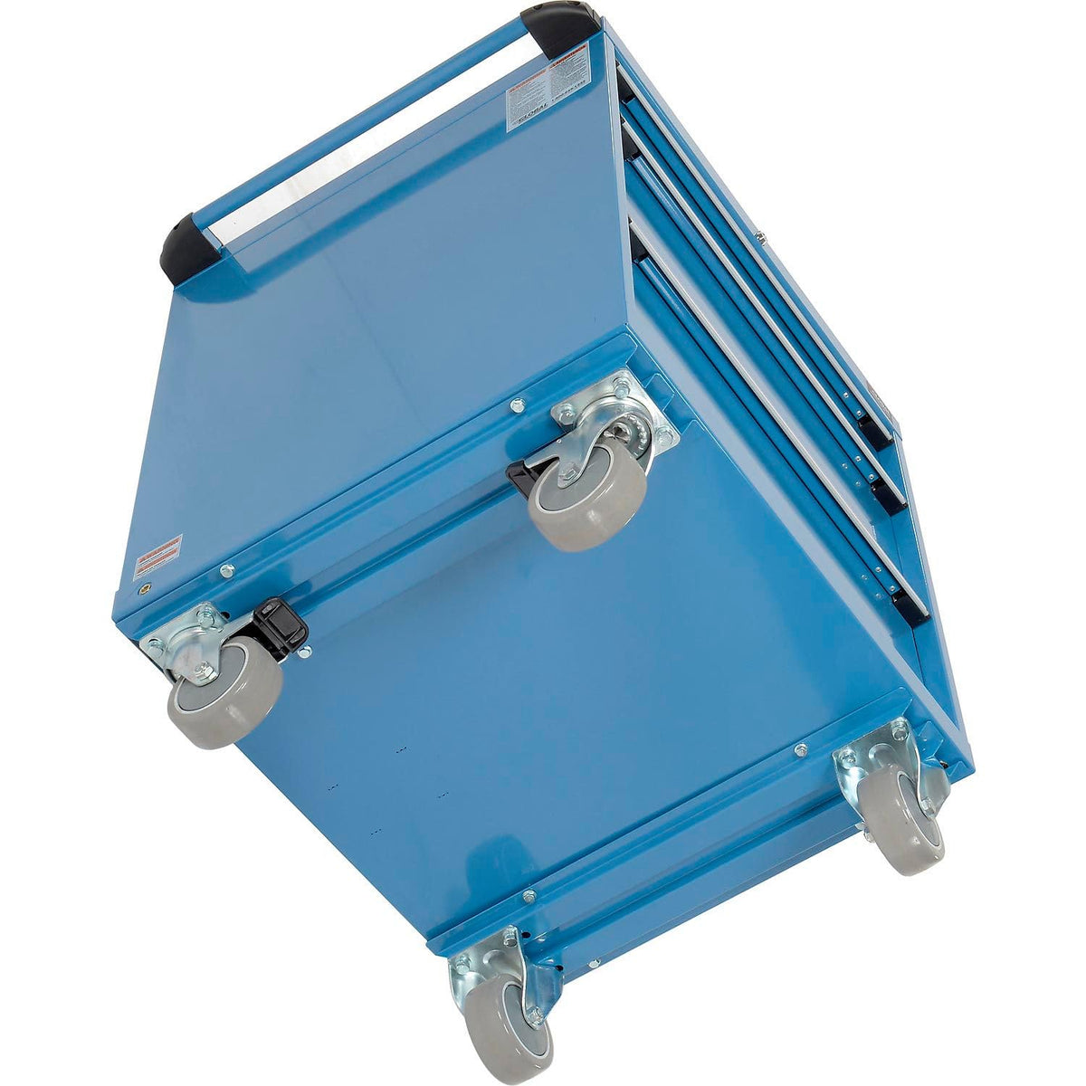 3 Drawers Mobile Modular Drawer Cabinet w/Lock by Global Industrial – 30 inches (W) x 27 inches (D) x 36.7 inches (H), Alloy Steel, Blue, Model 298446BL