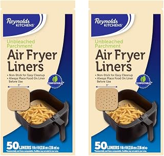 Reynolds Kitchens Air Fryer Liners, 50 Count (Pack of 2)