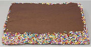 Love and Quiches 1/4 Sheet Special Occasion Chocolate Cake, 2.5 Pound - 1 each.