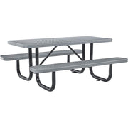 Global Industrial Grey / 72 inches x 62 inches x 29.5 inches / Industrial Picnic Tables