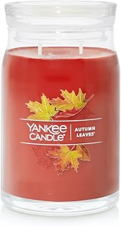 Yankee Candle Autumn Leaves Scented Signature 20oz Large Jar 2-Wick Candle Over 60 Hours of Burn Time