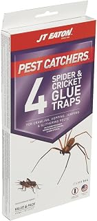 JT Eaton Home Pest Control Traps - Spider & Cricket Trap, Camel Cricket Traps - 4 Pack - Classic