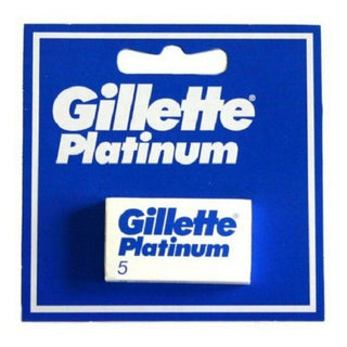 Platinum Razor Blades - 5 pieces by Gillette – 1 Count (Pack of 1), Model 3014260596989