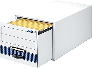 Bankers Box 6-Pack Medium-Duty Storage Drawers, Letter Size, Steel Plus | Get file-cabinet access without the cabinet - stackable drawers save space and keep active records within reach.